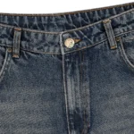 Blossom V2 Patchwork Washed Denim Blue Zipup
