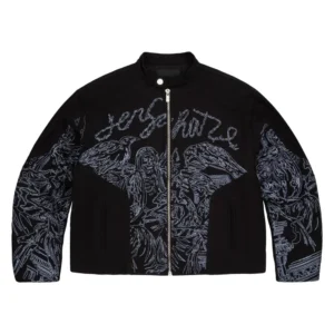 Hellboy Denim Biker Jacket Black 1