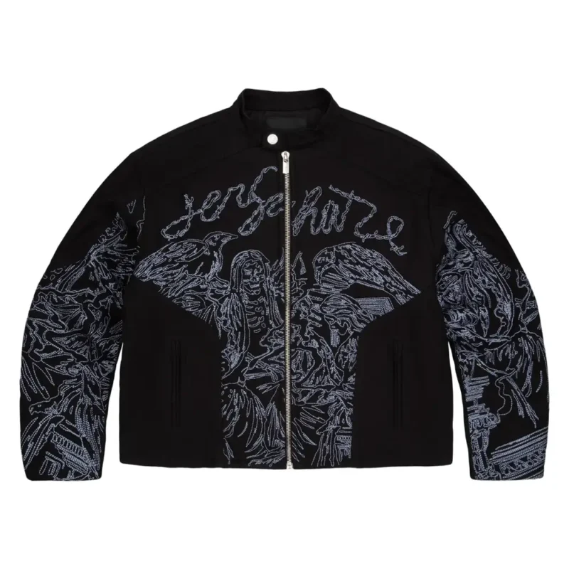 Hellboy Denim Biker Jacket Black 1