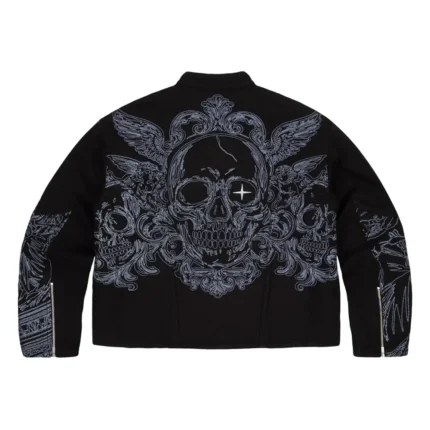 Hellboy Denim Biker Jacket Black
