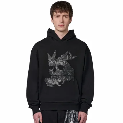 Hellboy Hoodie Black Front