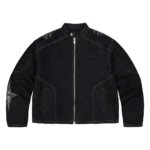 Hellboy Indigo RAW Denim Biker Jacket Black 1