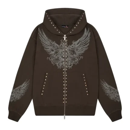 Hellboy ZIP Up Hoodie Anthracite Dark Brown 1