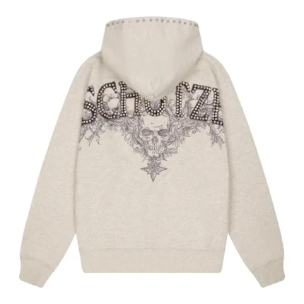 Hellboy ZIP Up Hoodie Melange Grey 1
