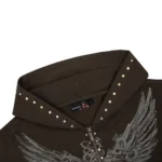 Hellboy ZIP Up Hoodies Anthracite Dark Brown (1)