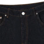 Kyoto Indigo Raw Denim Black Zip