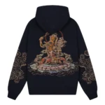 Thangka Hoodie Navy Black Back