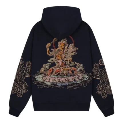 Thangka Hoodie Navy Black Back