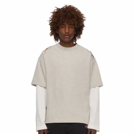 Thangka Layered Longsleeve Melange – Grey6