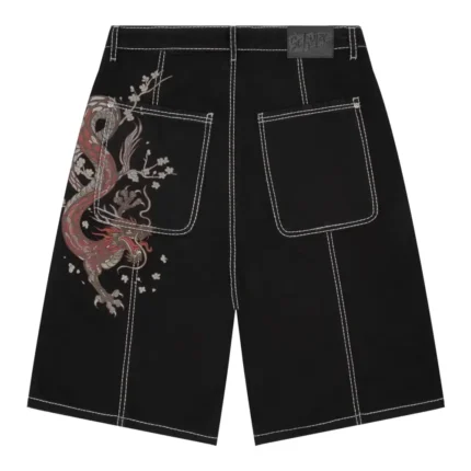 Yakuza Dragon Jorts Black 1