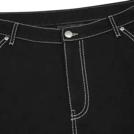 Yakuza Dragon Jorts Black Zip