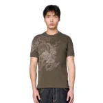 Yakuza Ribbed T Shirt Anthracite – Brown12