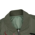 Yakuza V2 Bomber Jacket Dark Green Zip